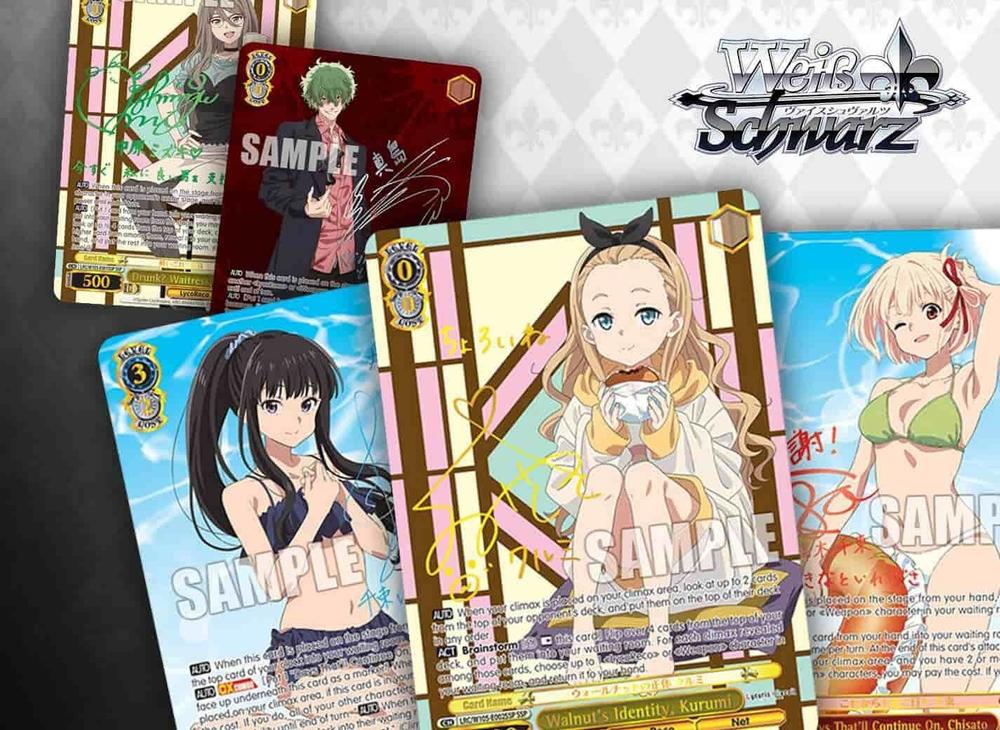 Collect Your Favorite Lycoris Recoil Anime Characters in Weiss